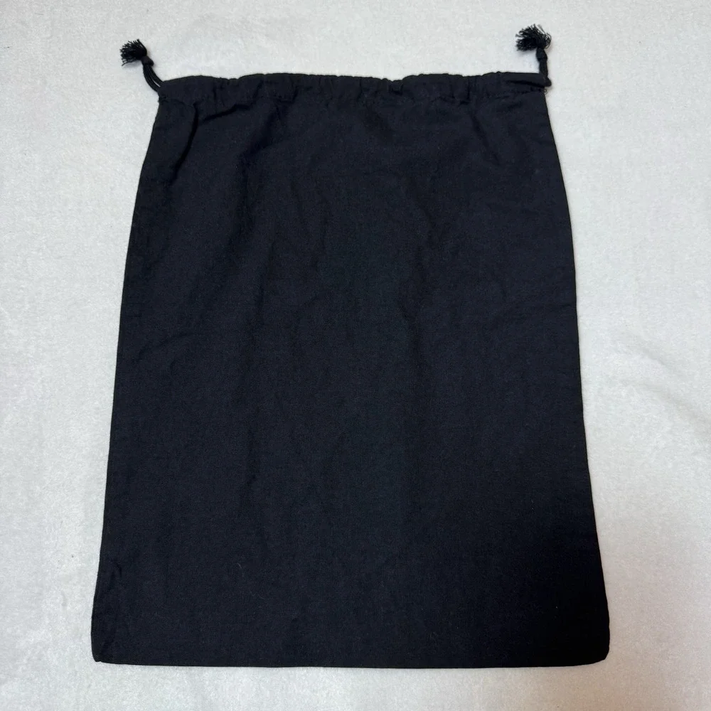 John Fluevog Shoe Dust Bag Black Drawstring Top 14